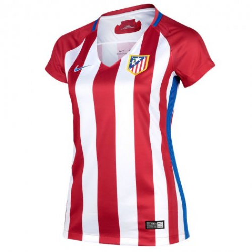 2016-17 Atletico Madrid Women's Home Soccer Jersey